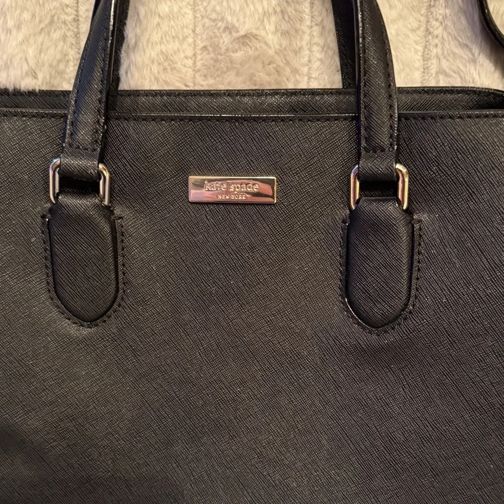 kate spade Black Satchel with Shoulder Strap